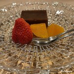 御料理 寺沢 - オレンヂの紅まどんな､イチゴの幸の香､水羊羹