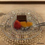 御料理 寺沢 - オレンヂの紅まどんな､イチゴの幸の香､水羊羹