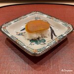御料理 寺沢 - 自家製の唐墨の飯蒸し