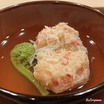 御料理 寺沢 - ずわいがに率99㌫の蟹真薯