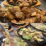 肉寿司ちょんまげ - 上　スペアリブ下スタミナ豚鉄板