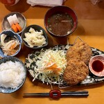 Omotenashi Fukui - 和牛ミンチカツ定食¥1100