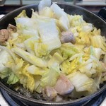 saburoubei - 親とり白菜鍋+とりかわセット(若とりに変更+110円)(ご飯大) 1320円