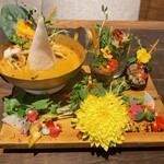 Baan thai - お花も全て食べられます♪