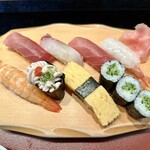 しほう田 - にぎり鮨ランチ … ¥1,300円（税込）