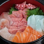 Fukutoku Shokudou - 福徳食堂 ＠西葛西 酢飯でお願いした海鮮丼