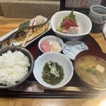 Kakurega Shokusai Tomizawa - 焼魚定食 ナメコの味噌汁具沢山美味しい