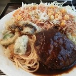 ひやけ - ハンバーグデミ味噌ソース♪野菜ダブル♪