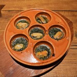 Mussel escargot style