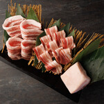 Assortment of 3 types of carefully selected brand pork L