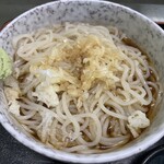 Rikka - 冷たい更科そば　蕎麦はコシがあってワサビとまたよく合う！蕎麦湯無しで全部ツユも飲んじゃいました