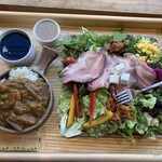 農家レストラン 旬世 - スペシャルサラダ（ミニカレーセット）