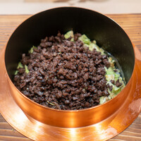 江戸焼肉 - 藁焼きの土鍋ご飯 島らっきょう ふきのとう