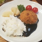 キッチン ブルー グローブ - ご飯を乗せます