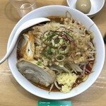 食楽 - 魔王・太麺¥880内、サービス煮卵¥0