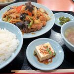 Tenshin Ramman - 肉玉子キクラゲ炒め定食￥880