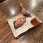 斬 - ネギトロ山芋胡麻ユッケ