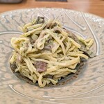 La Stalla - このタヤリンはすごくソースと馴染むんですよ。乾麺より断然好きです。