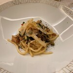 SALONE TOKYO - 浅草開化楼 〜カラヒグ麺〜 アオリイカラグー シシリアンルージュ ンドゥイヤ