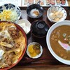 喜作 - 料理写真:から揚げの親子丼とカレーうどんのセット