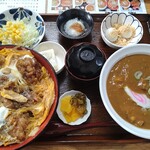 Kisaku - から揚げの親子丼とカレーうどんのセット