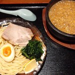 Takemoto Shouten Tsukemen Kaitakusha - 濃厚豚骨伊勢海老つけ麺並盛り