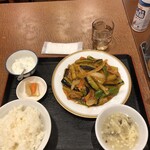 中華料理 福錦 - ナスと豚肉辛子ソース炒め850円