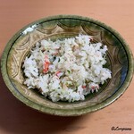 御料理 寺沢 - ずわいがにと菜花の炊込みごはん