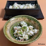 御料理 寺沢 - ずわいがにと菜花の炊込みごはん