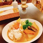 森のらくだ - 焼いたかぼちゃが甘くて特に美味しかったです。