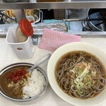 常盤軒 - ミニカレー付き蕎麦セット