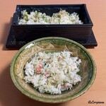 御料理 寺沢 - ずわいがにと菜花の炊込みごはん