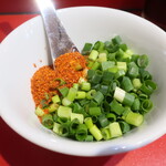 ラーメン二郎 - 待ってる間にカスタマイズ♪