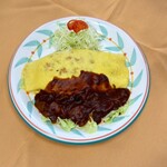 レストラン八白 - ハッシュドビーフオムライス