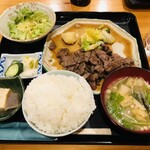 Ange亭 - ♪牛肉のステーキ定食¥1100
