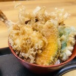 饕餮庵 - えび天丼（中）