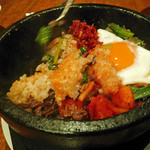 オモニの味 - 石焼ビビンバ（1,150円）おこげが美味い！