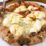 Pizzeria Parentesi - マルガリータと色々チーズでハーフハーフ