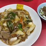 萃寿 - 萃寿船堀支店(タレ焼きそば、スープ)