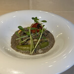 神戸にしむら珈琲店 北野坂店 - お魚　黒ごまソースがとても美味しい