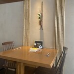 手打そば風來蕎 - テーブル席