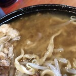 ラーメン二郎 - 今回も前回同様液体油タップリです。