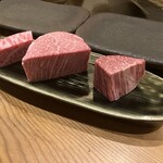 Kakurega Teppan Obu - （佐賀牛）サーロイン、シャトーブリアン、赤身の食べ比べ