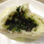 上海味道 - 野菜饅頭の断面