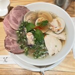 銀座 篝 ルクア大阪店 - 蛤と牡蠣sobaこれみてまた食べたくなっている