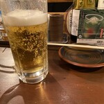 炭火焼鳥 かばぶ - 生ビール