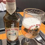 TRATTORIA DAI PAESANI - イタリアのビールで乾杯。かなりライトな味の印象