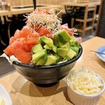 もんじゃ 友 - イタリアンバジルもんじゃ(トッピング：アボカド)