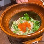 ENYA DAIMYO - 〆はいくらと鮭の土鍋ご飯（写真は２人分ですよ）
