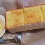 コメダ珈琲店 - 山食パン、たまごペースト、マーガリン